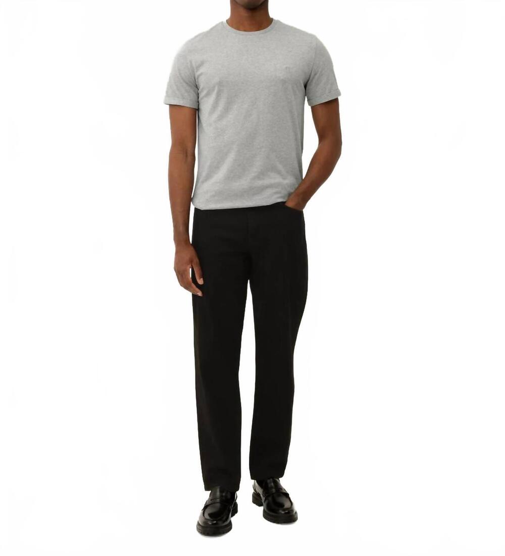 NEW LES DEUX core tonal short sleeve tee in gray melange